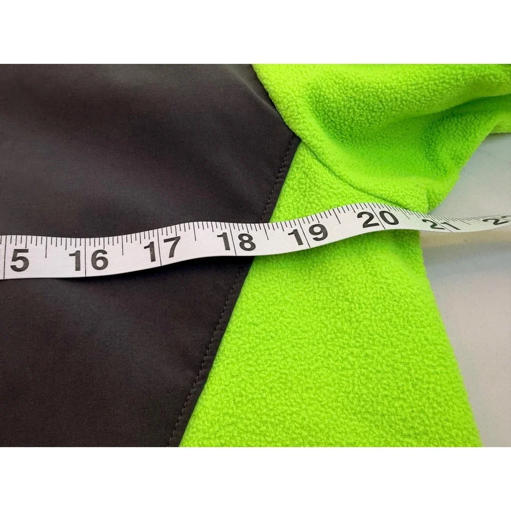 The North Face Mens TKA Glacier Quarter Zip Fleece Neon Lime Green Size M CUA3
